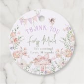 ファンタジックな妖精の1歳の誕生日お祝いに フェイバータグ (正面)