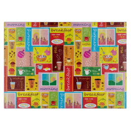 ファンタジックな朝食パターン カッティングボード