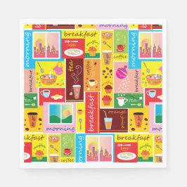 ファンタジックな朝食パターン スタンダードランチョンナプキン