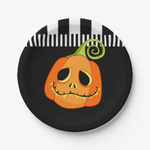 ファンタジックカボチャのハロウィンパーティー ペーパープレート