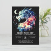 ファンタジックドラゴン誕生日の子ども 招待状 (スタンド正面)