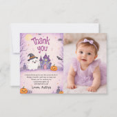 ファンタジックハロウィン誕生日パーティー サンキューカード (正面)