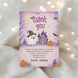 ファンタジックハロウィン誕生日パーティー サンキューカード