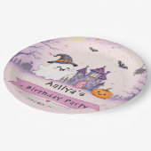 ファンタジックハロウィン誕生日パーティー ペーパープレート (アングル)