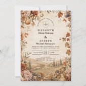 ファンタジックボホー秋の結婚式 招待状 (正面)