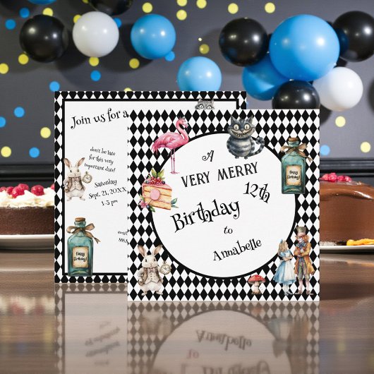 ファンタジックワンダーランド誕生日パーティー 招待状