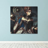 ファンタジーおとぎエレガント話の魔女 キャンバスプリント (インサイチュ (ウッドフロア))