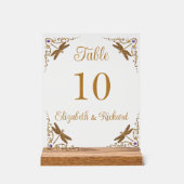 ファンタジーおとぎ結婚り話のテーブル番号 アクリルサイン (正面)