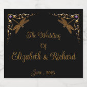 ファンタジーおとぎ結婚話 スパークリングワインラベル (シングルラベル)