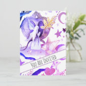 *~*ファンタジーおとぎ話スカイベビーシャワー招待状 招待状 (スタンド正面)