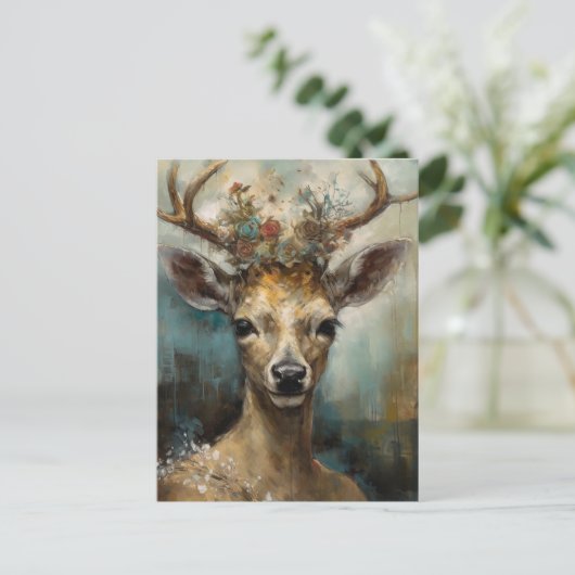 ファンタジーおとぎ話ディアウーマンボホ ポストカード (スタンド正面)