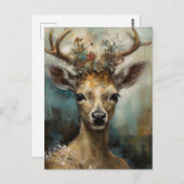 ファンタジーおとぎ話ディアウーマンボホ ポストカード (正面/裏面)