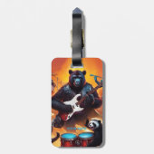 ファンタジーおもしろいかわいいロックバンド ラゲッジタグ (裏面縦)