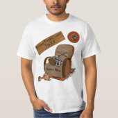 ファンタジーおもしろいサッカーの負けシャツパーソナライズされた Tシャツ (正面)