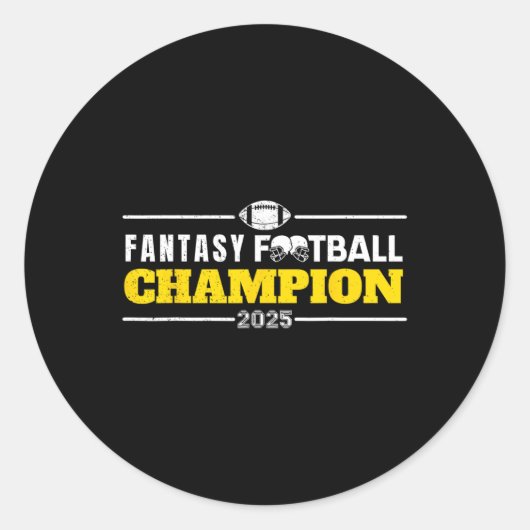ファンタジーおもしろいサッカー2025チャンピオンファンタジーフットブ ラウンドシール (正面)