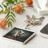 ファンタジーおもしろいベビーヤギ キーホルダー (側面)