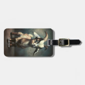 ファンタジーおもしろいベビーヤギ ラゲッジタグ (正面横)