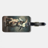 ファンタジーおもしろいベビーヤギ ラゲッジタグ (裏面横)