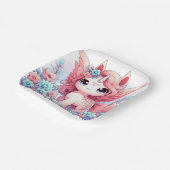 ファンタジーおもしろいユニコーン赤ちゃんシャワー ペーパープレート (傾斜あり)