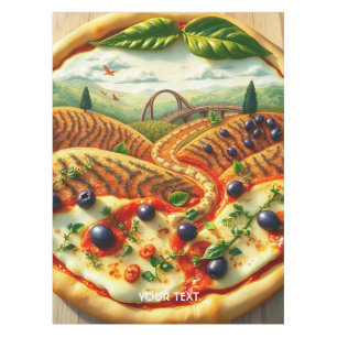 ファンタジーお洒落のイタリアン風景 テーブルクロス