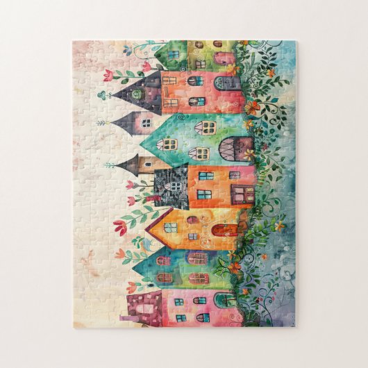 ファンタジーお洒落コテージコアハウスヴィレッジ ジグソーパズル (縦)