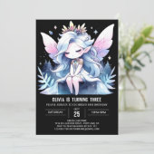 ファンタジーお洒落フェアリー誕生日 招待状 (スタンド正面)