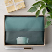 ファンタジーお洒落フューリーセージ緑の猫のデコップページ 薄葉紙 (ギフト)