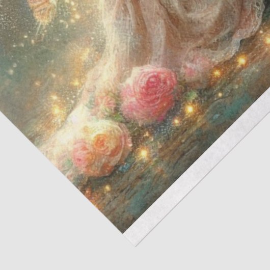 ファンタジーお洒落フレンズの女の子とライオンのデコパージュ 薄葉紙 (詳細)