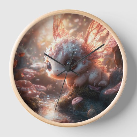 ファンタジーお洒落生物 壁時計 (正面)