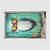 ファンタジーお洒落SteampunkおもしろいバードBS4デコパージュ 薄葉紙 (正面)