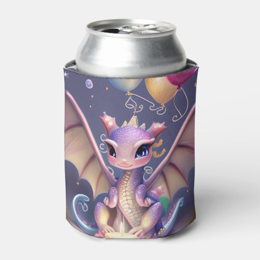 ファンタジーかわいいかわいいベビードラゴン 缶クーラー (缶正面)