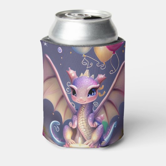 ファンタジーかわいいかわいいベビードラゴン 缶クーラー (缶裏面)