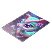 ファンタジーかわいいかわいい愛らしいベビー恐竜 ノートブック (左側)