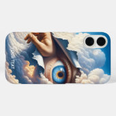 ファンタジーかわいいアイスカイ雲 Case-Mate iPhoneケース (裏面 (横))