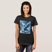 ファンタジーかわいいアイスピアノフェニックス Tシャツ (正面フル)