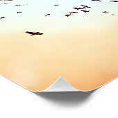 ファンタジーかわいいアフリカの動物地図 ポスター (コーナー)