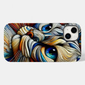 ファンタジーかわいいアールデコ猫 Case-Mate iPhoneケース (裏面 (横))