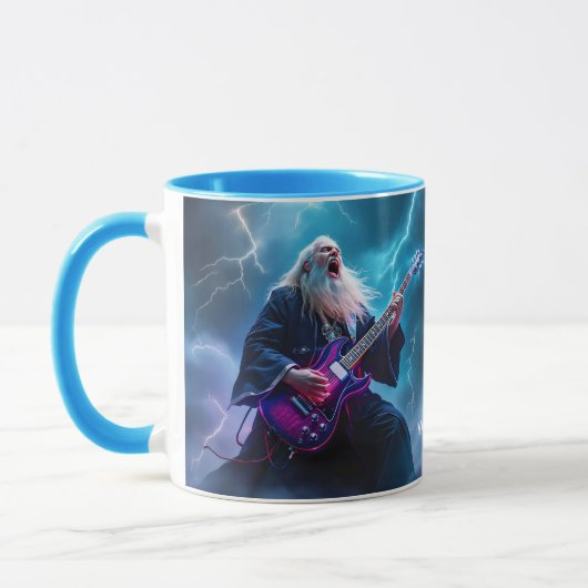 ファンタジーかわいいウィザー遊ドのギター マグカップ (左)