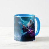 ファンタジーかわいいウィザー遊ドのギター マグカップ (正面右)