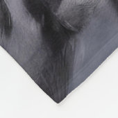 ファンタジーかわいいウルフファミリー冬 フリースブランケット (角)