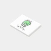ファンタジーかわいいエイリアンスケッチ ポストイット (アングル)