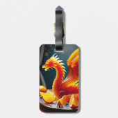 ファンタジーかわいいオレンジゼリー ラゲッジタグ (裏面縦)