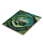 ファンタジーかわいいカエル離れのフリーガ タイル (側面)