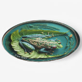 ファンタジーかわいいカエル離れのフリーガ ペーパープレート (アングル)