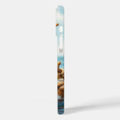 ファンタジーかわいいカタツムリの操舵帆船 Case-Mate iPhoneケース (裏面 / 左)