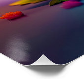 ファンタジーかわいいカタツムリ（花） ポスター (コーナー)