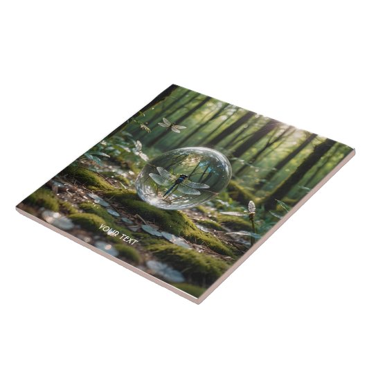 ファンタジーかわいいガラス球トンボ タイル (側面)