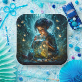 ファンタジーかわいいガールジャールホタル ペーパープレート (パーティー)