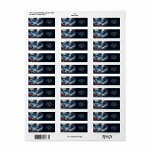 ファンタジーかわいいガールドラゴンムーン ラベル (フルシート)