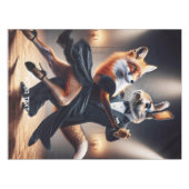 ファンタジーかわいいキツネラビットタンゴ テーブルクロス (正面(横))